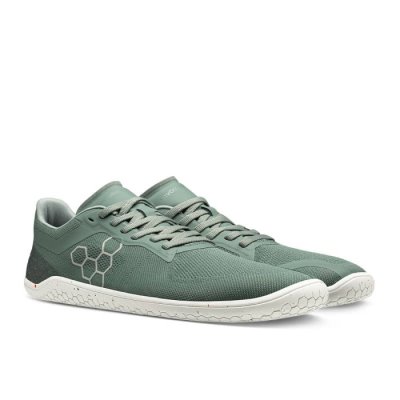 Vivobarefoot Geo Racer II Schoenen Heren - Groen Hardloopschoenen AKX621594